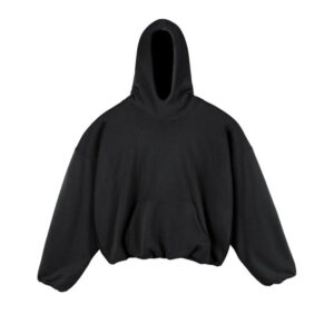 Loose Drop Shoulder Hoodie Black
