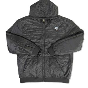 Black Hooded Zippered Woobie Jacket
