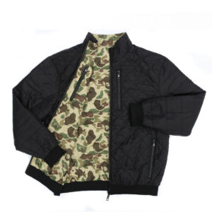 Reversible Camo Zippered Woobie Jacket