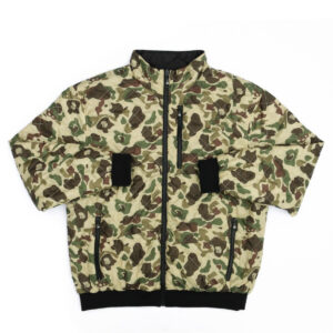 Reversible Camo Zippered Woobie Jacket